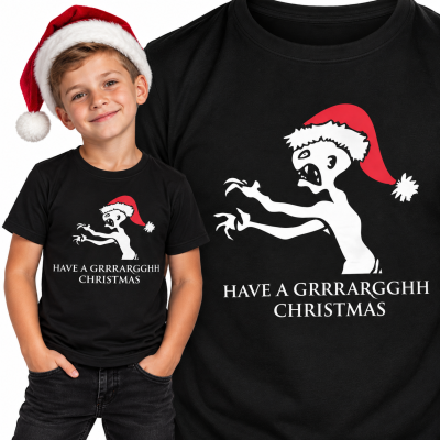 KOSZULKA DZIECIĘCA ŚWIĄTECZNA HAVE A GRRR CHRISTMAS